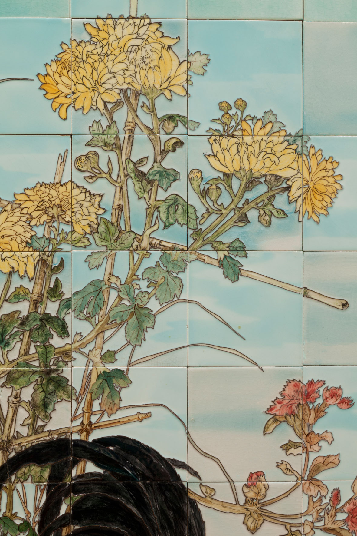 Pair of Sarreguemines Wall Panels